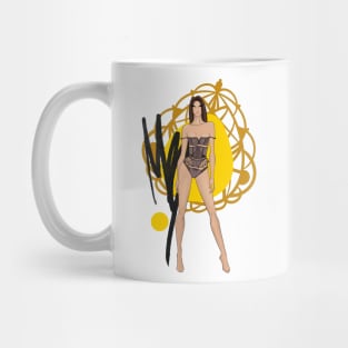 Fashion illustration. Design Mug